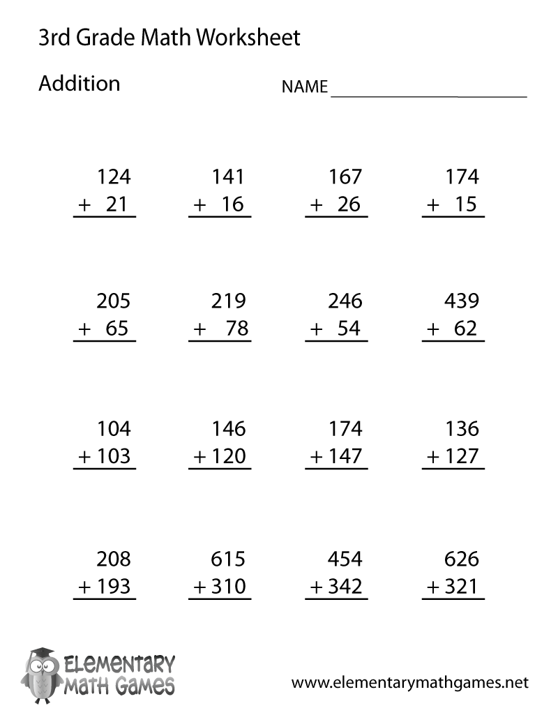 Third Grade Addition Worksheet Winter 3rd Grade Fast Finishers Review Worksheets Math ELA
