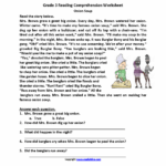 Third Grade Reading Worksheets Improve Fluency Vocabulary