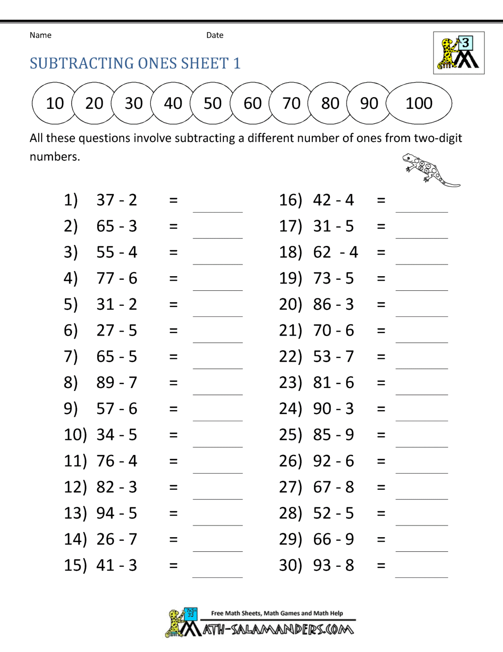 Free 3rd Grade Math Worksheets To Customize Canva