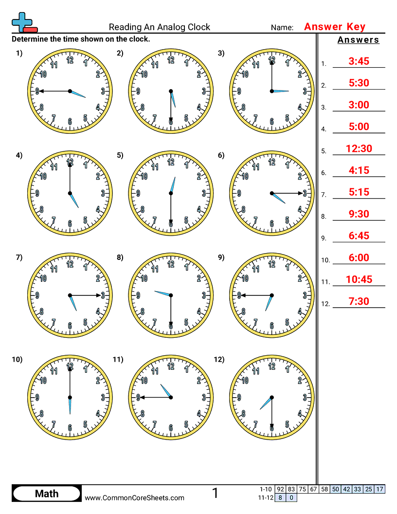 Time Worksheets Time Worksheets
