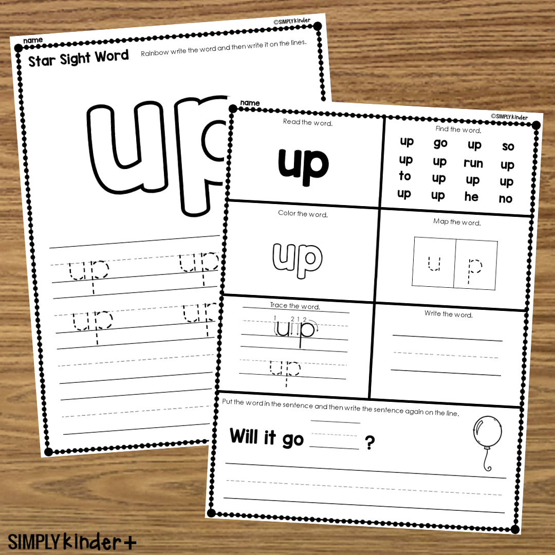 Up Sight Word Printable Activities Simply Kinder Printable Membership Boost Early Literacy Skills With Free Printable Sight Word Worksheets Sight Words Which Their Said If Do Will Each About How Up Sly Spoon