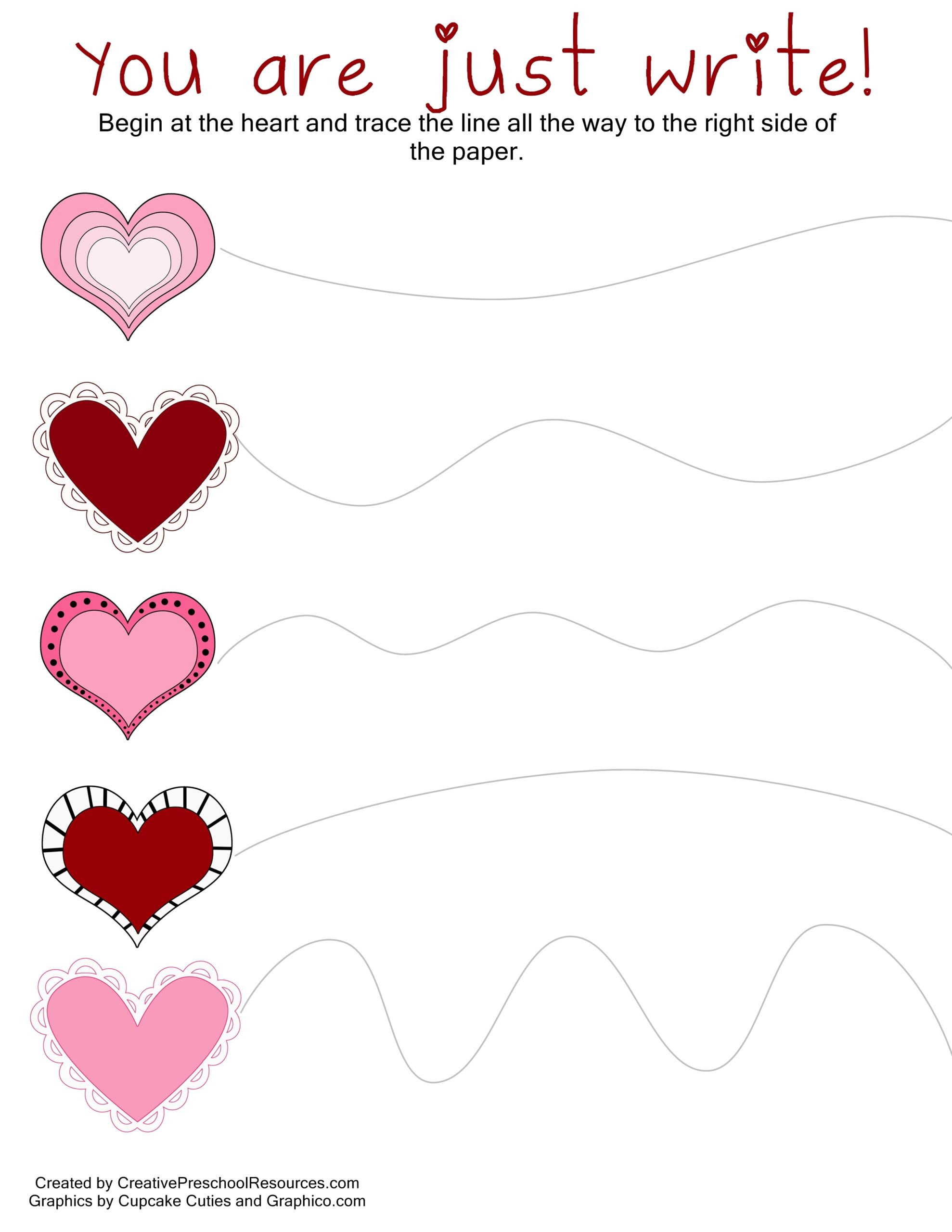 Valentine S Day Worksheets For Preschool Or Kindergarten Mom Life Made Easy