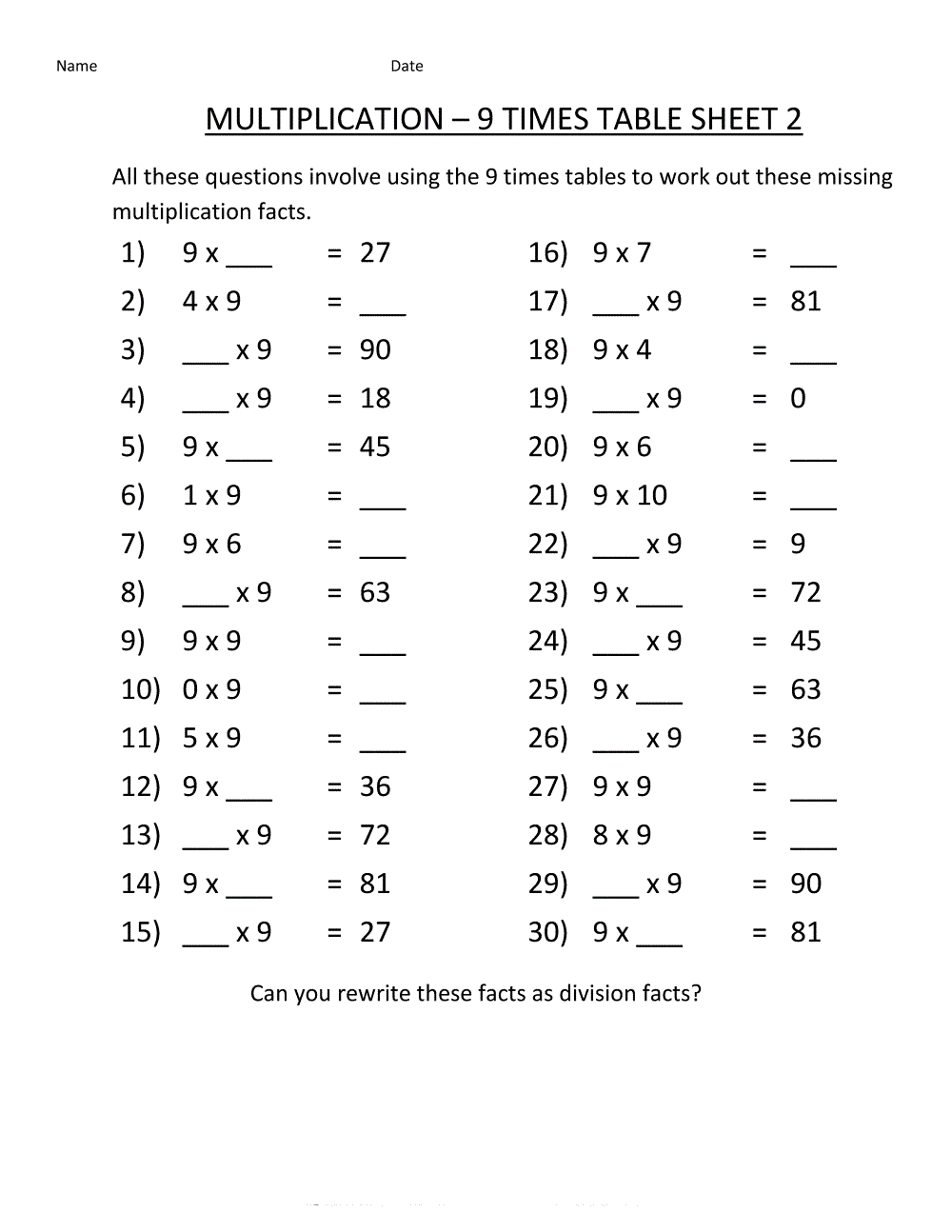 Year 8 Maths Worksheets